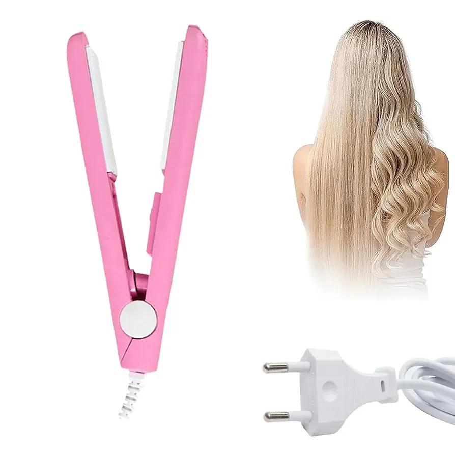 2-in-1 Mini Hair Styler – Straightener & Curler