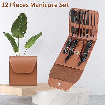 16-Piece Professional Nail Care Kit with Case