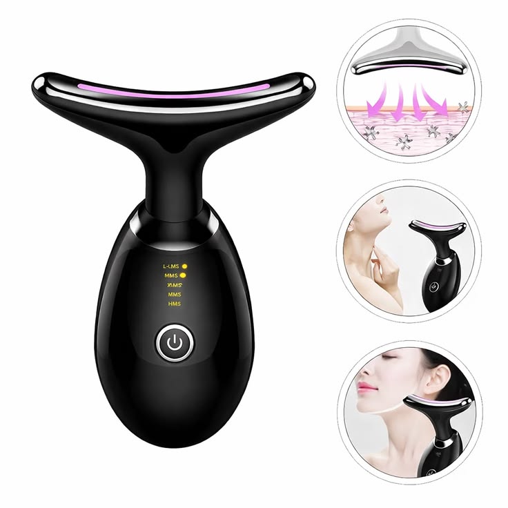 EMS RED LIGHT THERAPY FACE NECK LIFT WRINKLE REMOVER TIGHTEN MASSAGER
