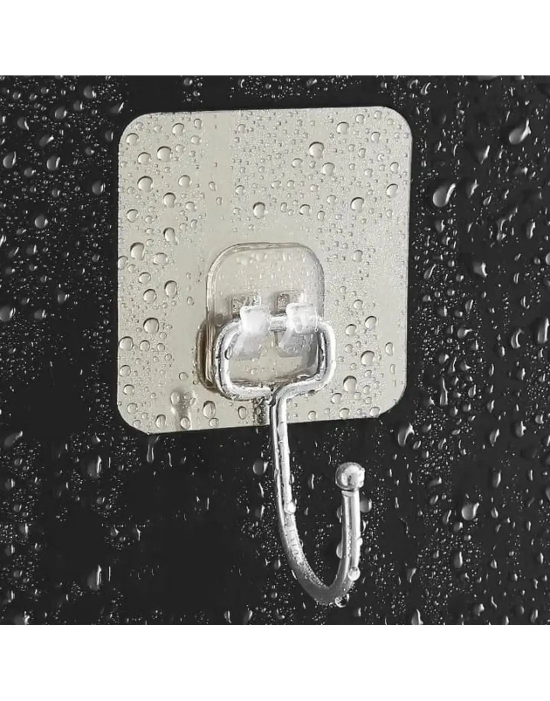 10 Pcs Strong Adhesive Hooks for Hanging | Sticky Hooks for Walls & Tiles