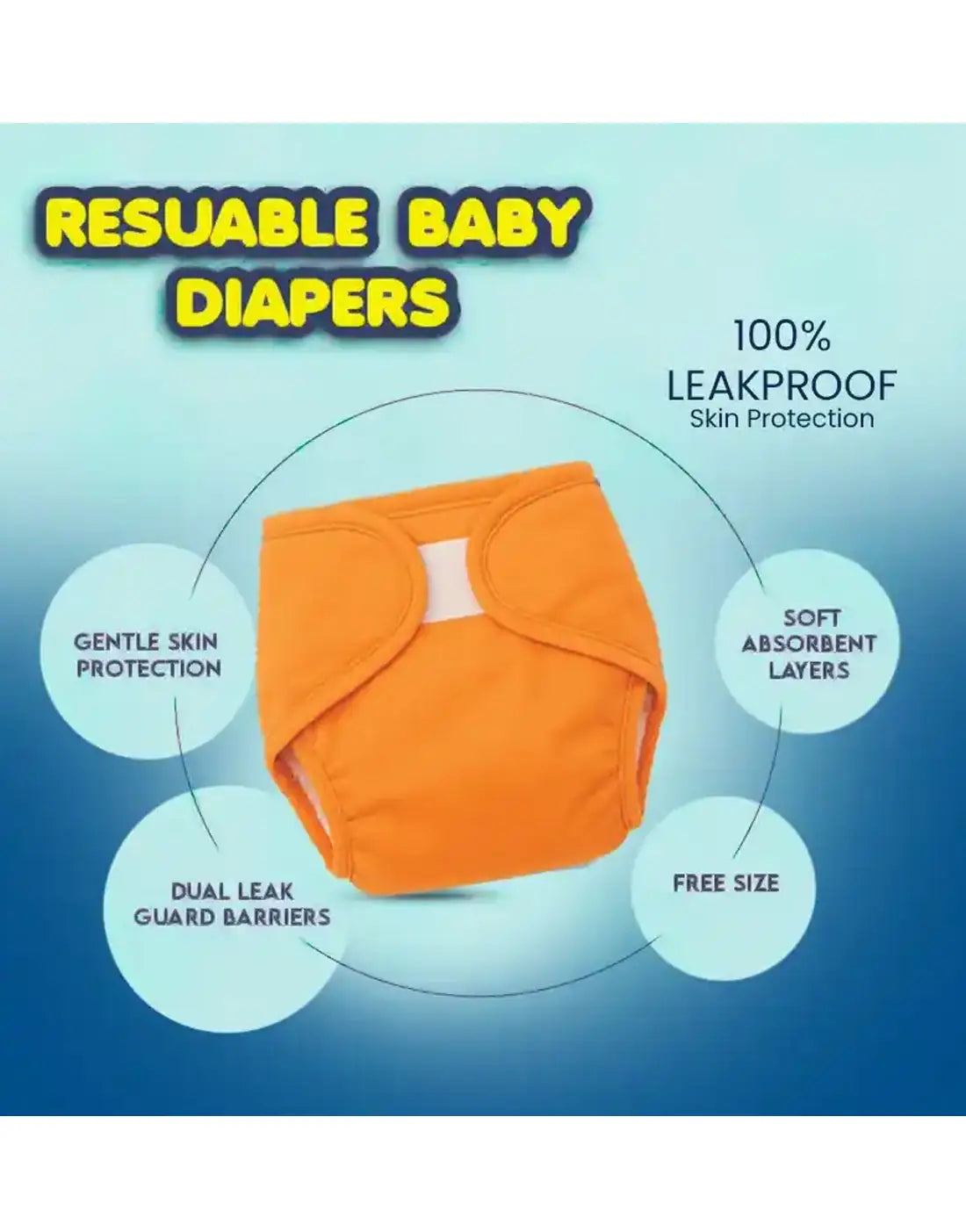 Reusable Baby Diapers - Washable Nappies & Training Pants