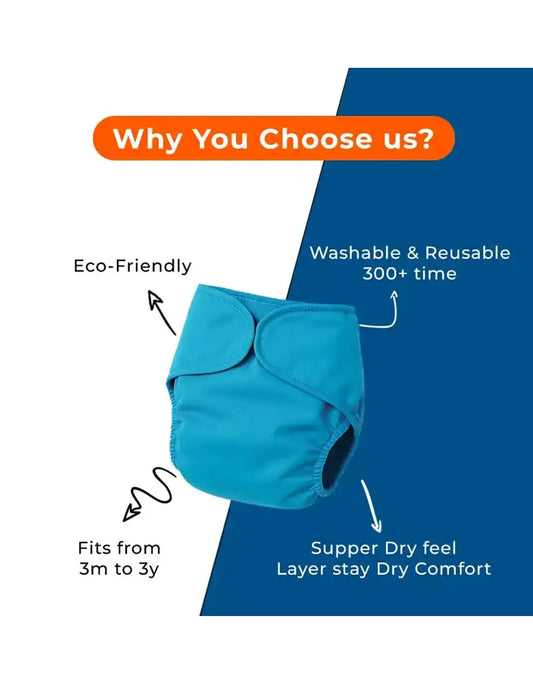 Reusable Baby Diapers - Washable Nappies & Training Pants