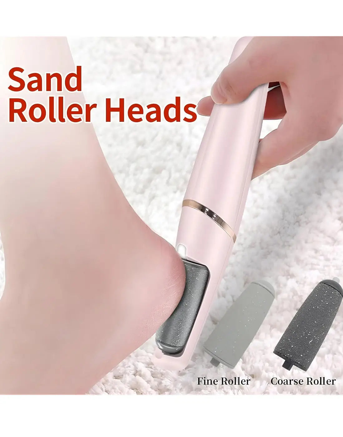 WEIMEI Rechargeable Electric Foot File Callus Remover for Wet & Dry Pedicure