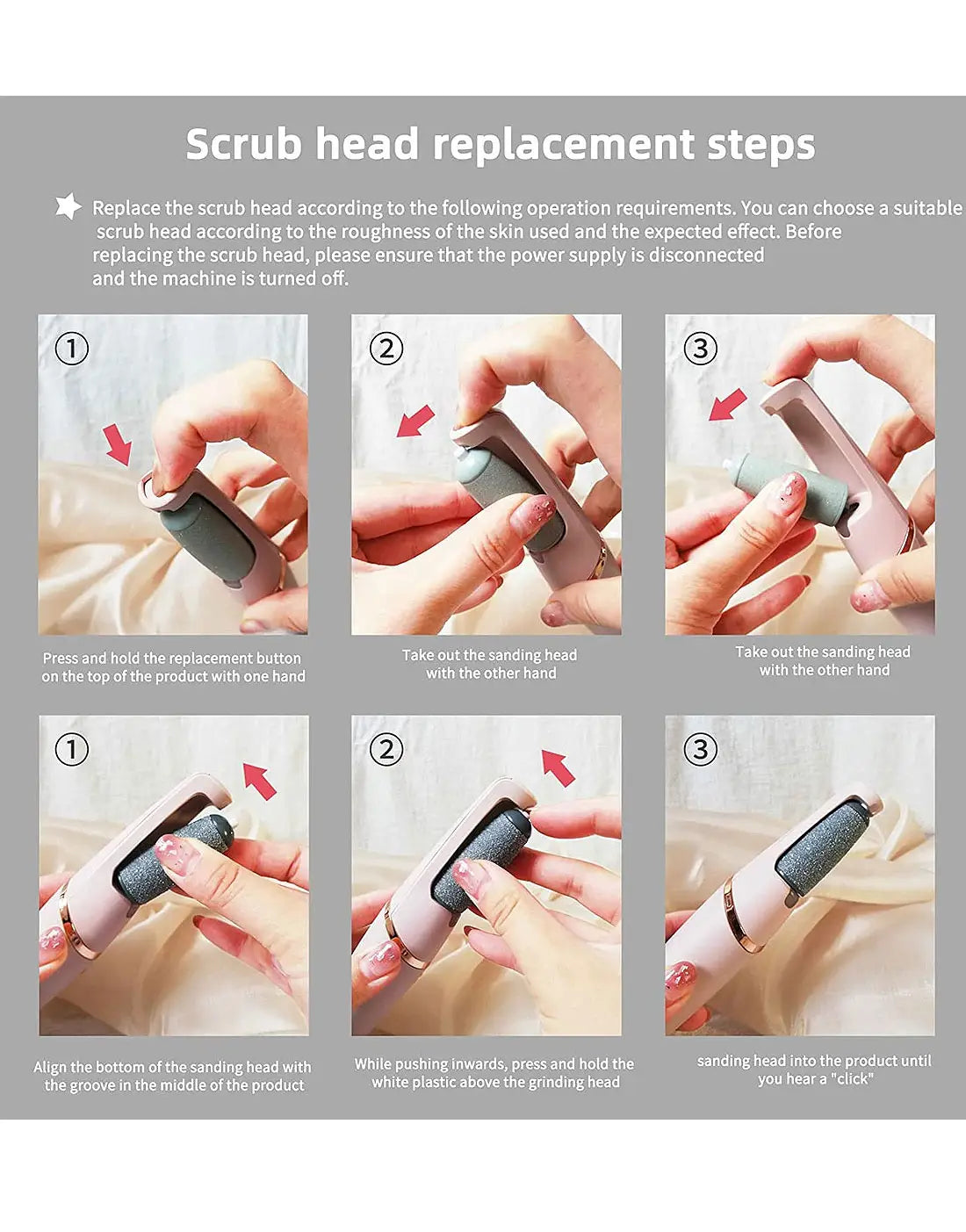 WEIMEI Rechargeable Electric Foot File Callus Remover for Wet & Dry Pedicure