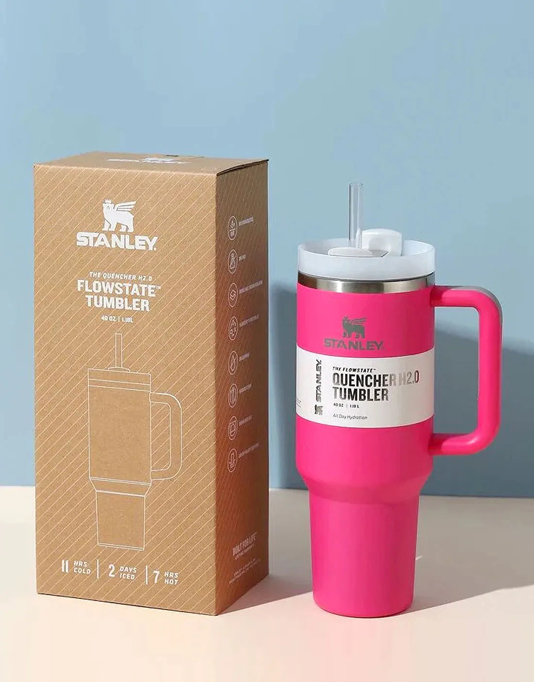 Trendy Quencher H2.0 Tumbler 40 OZ – Solid Vacuum Insulated Travel Flask