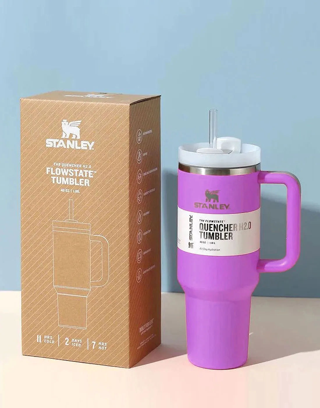Trendy Quencher H2.0 Tumbler 40 OZ – Solid Vacuum Insulated Travel Flask